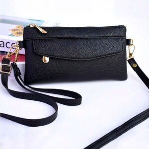 Litchi Minimalist Leather Mini Bag NEW 🏷️